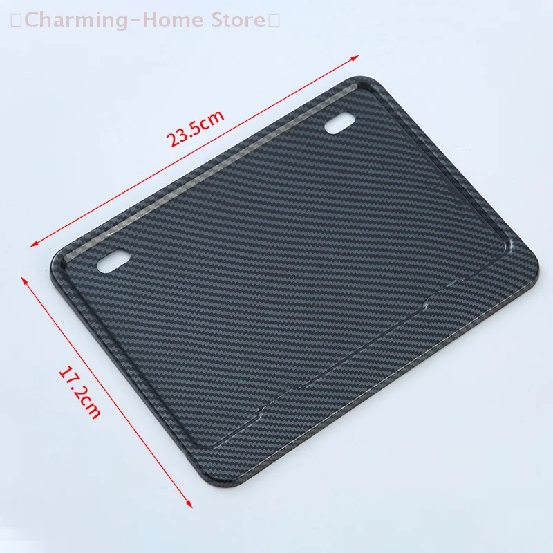 【M】Universal Motorcycle License Plate Frame, 1/2PCS Aluminum Alloy Rear License Plate Holder with Carbon Fiber Look thumbnail 6