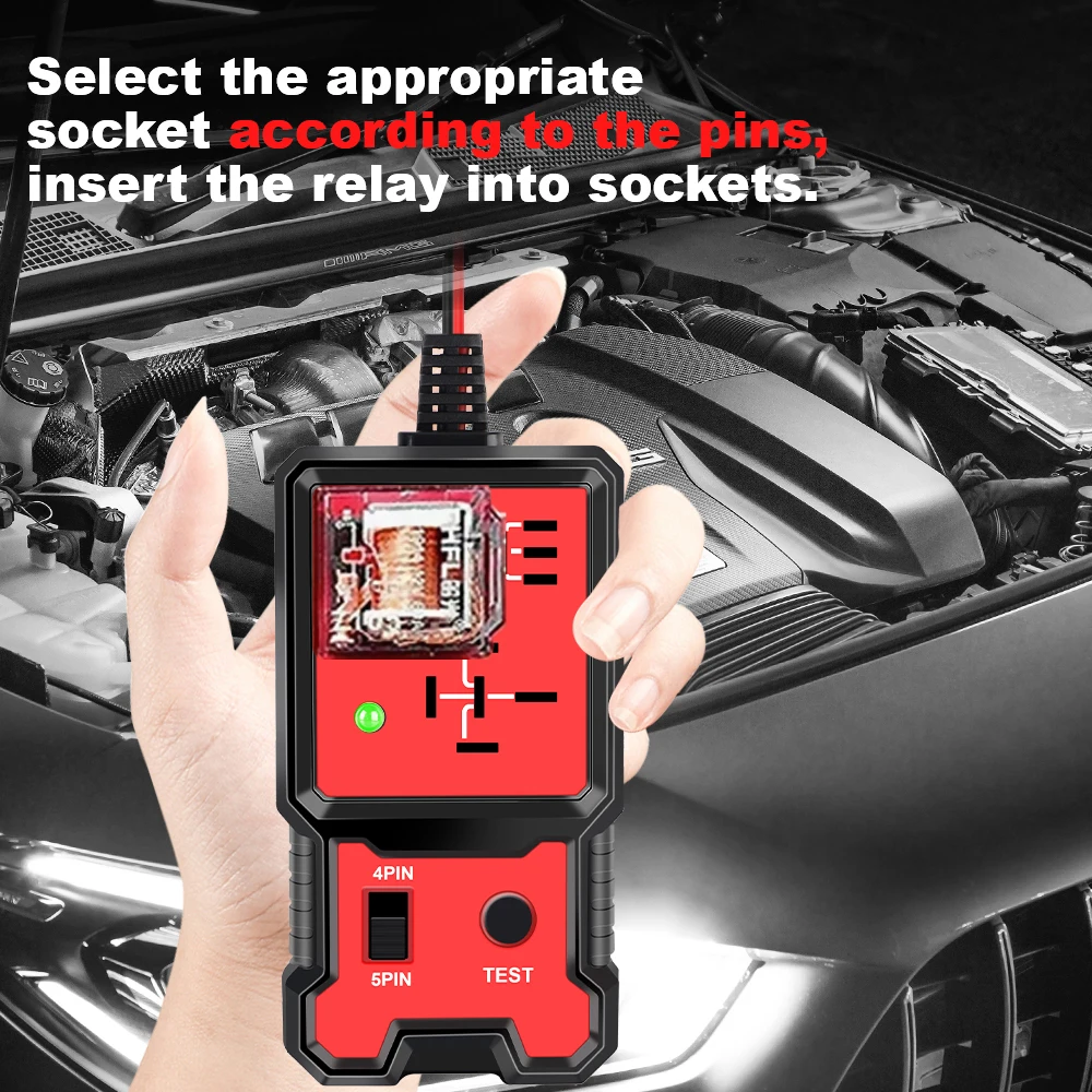 Car Relay Voltage Tester Universal 12V Automotive Electronic Relay Tester Indicator Light Battery Checker For RV Truck Trailer thumbnail 5