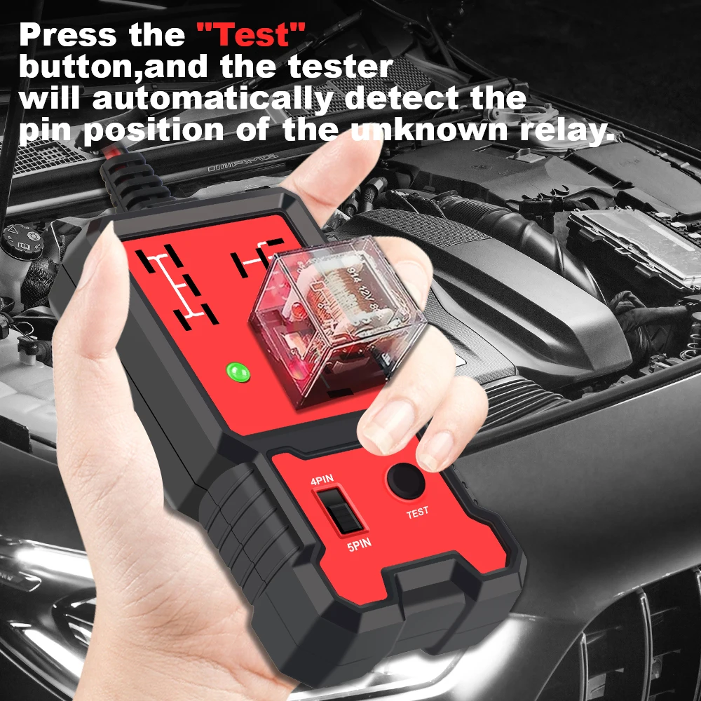 Car Relay Voltage Tester Universal 12V Automotive Electronic Relay Tester Indicator Light Battery Checker For RV Truck Trailer thumbnail 6