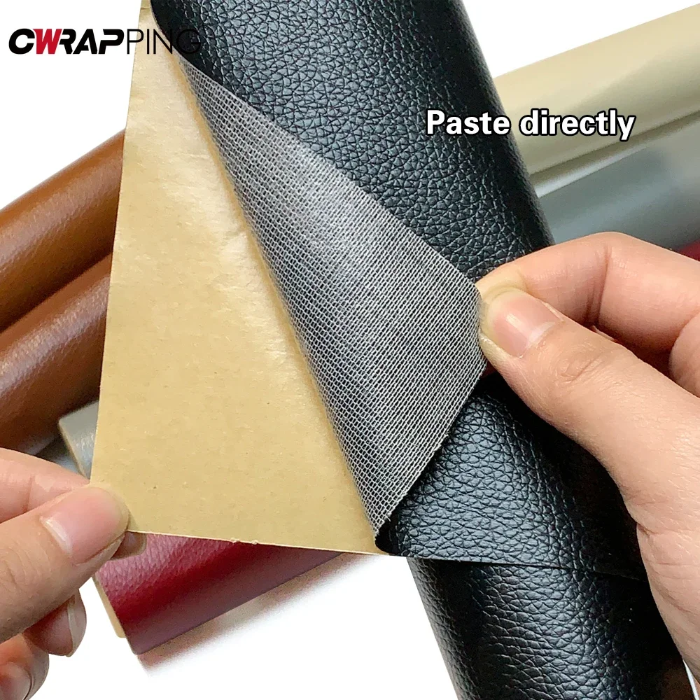 DIY Film Wrapping Foil Car PU Leather Repair Patch Vinyl Wrap Car Tuning Stickers Waterproof Full Body Sticky Sticker Adhesive