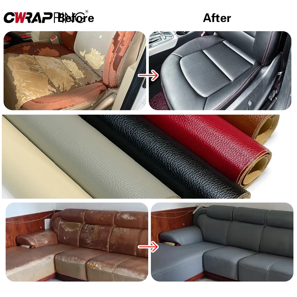 DIY Film Wrapping Foil Car PU Leather Repair Patch Vinyl Wrap Car Tuning Stickers Waterproof Full Body Sticky Sticker Adhesive thumbnail 5