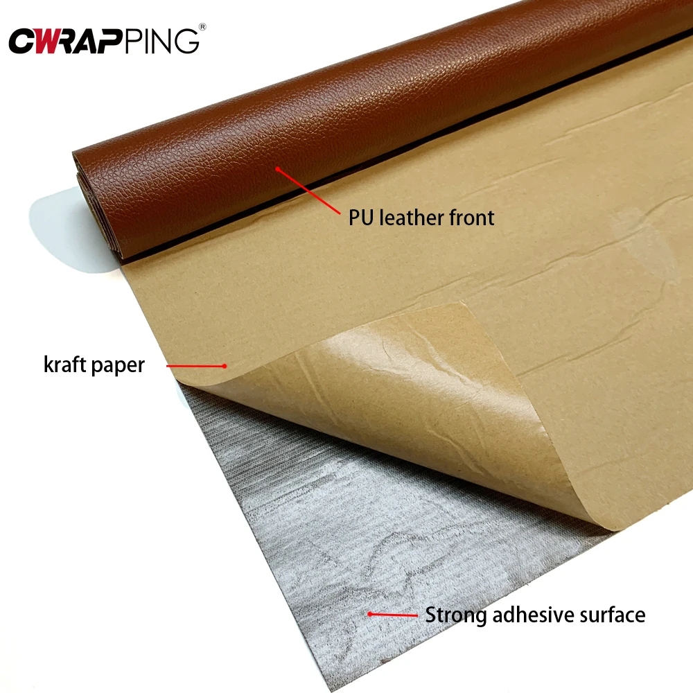DIY Film Wrapping Foil Car PU Leather Repair Patch Vinyl Wrap Car Tuning Stickers Waterproof Full Body Sticky Sticker Adhesive thumbnail 3