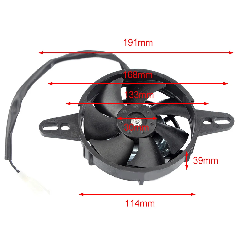 Cooling System Motorcycle Oil Cooler Excellent Heat Dissipation Fan Excellent Heat Dissipation High Rotation Speed Practical Use thumbnail 3