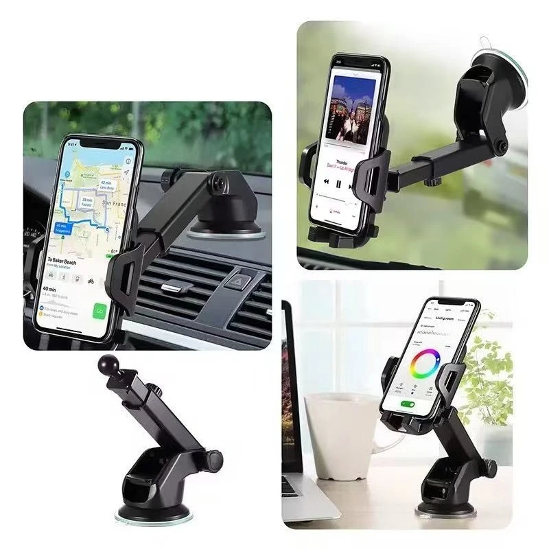 Sucker Car Phone Holder Mount Stand Suction Cup Smartphone Mobile Cell Support in Car Bracket For iPhone Xiaomi Huawei Samsung thumbnail 5