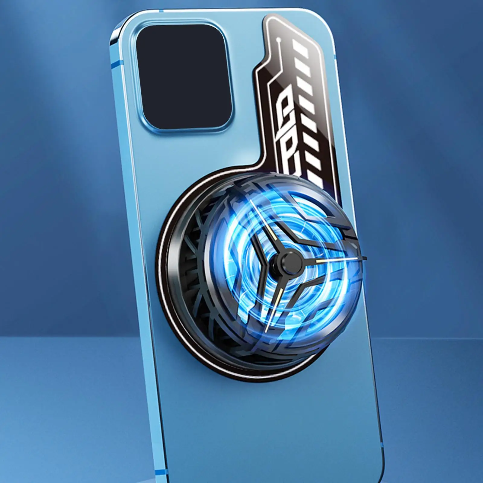 Portable Phone Cooler Pad Heatsink Sticker Holder Mini Magnetic Cellphone Radiator for Tablet Watching Videos Cooling Gaming thumbnail 2