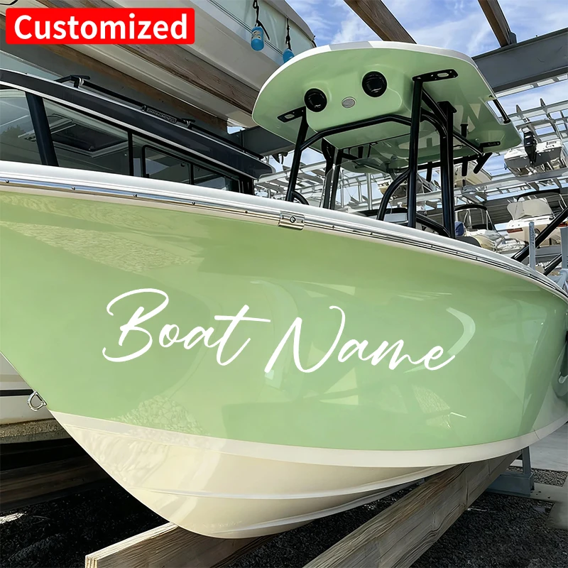 2PCS Custom Boat Stickers Waterproof for Personalized Yacht Motorboats Kayaks Car Truck Self-adhesive Modified Vinyl Decals thumbnail 6