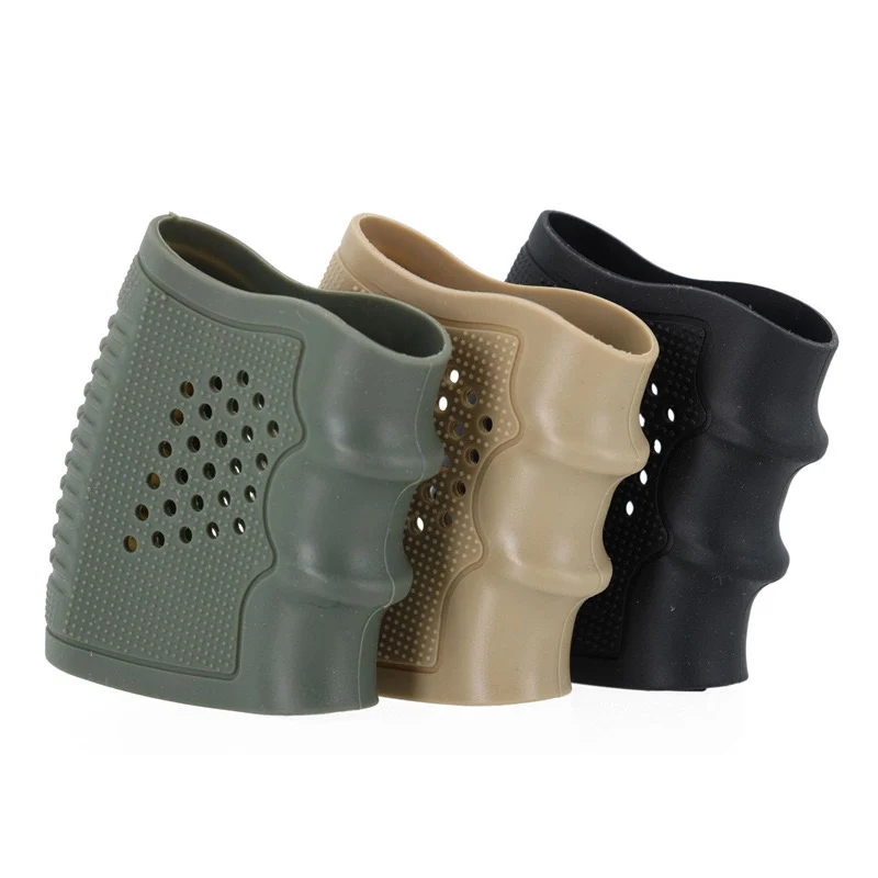 Tactical Pistol Holster Rubber Grip Glove Sleeve Anti-Slip Protect Cover Anti-slip Cover Suitables Airsoft Hunting Accessories thumbnail 6