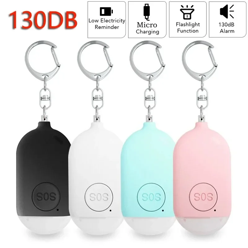 Kids Elderly Women Emergency SOS Personal Alarm 130dB Loud Self-Defense Safety Keychain, Panic Button or Pull Pin Alert Device thumbnail 6