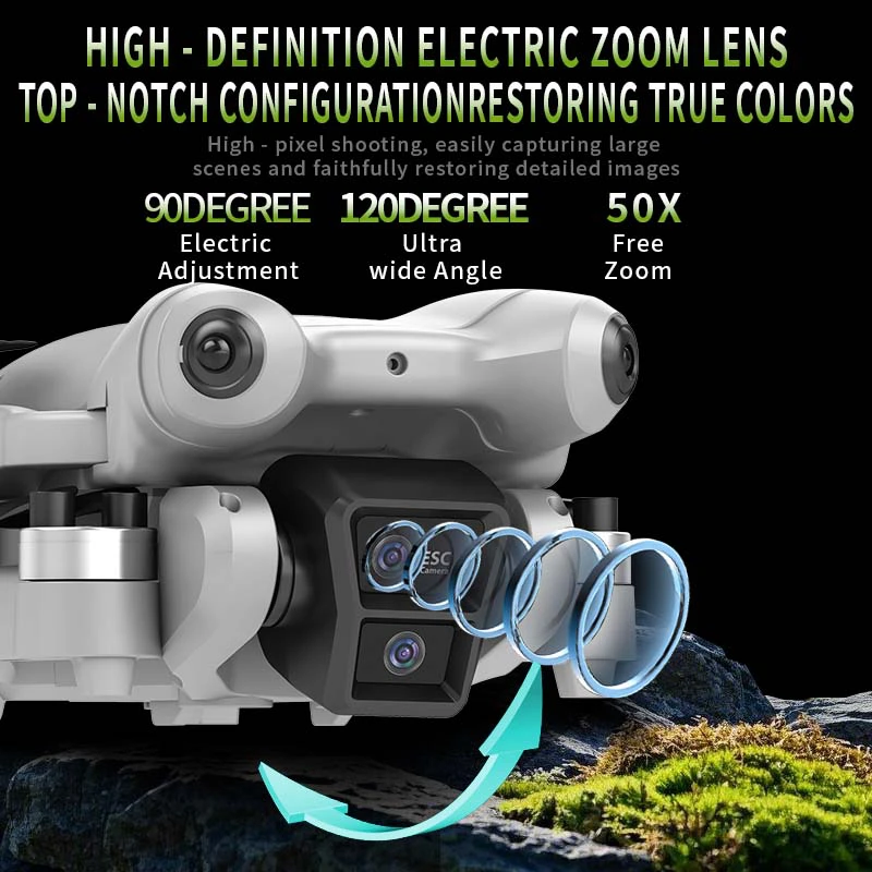 S101 Drone 8K Dual Camera Professinal 5G WiFi 120° Wide-angle ESC UAV With screen Obstacle Avoidance Brushless Quadcopter thumbnail 6