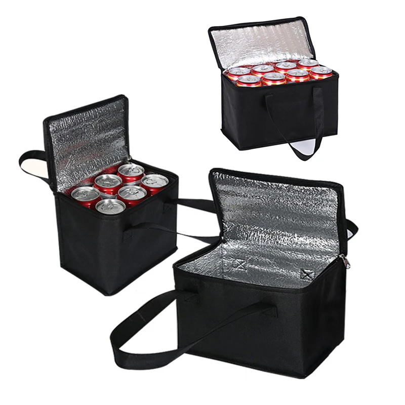 Portable Lunch Cooler Bag Folding Insulation Waterproof Camping Picnic Ice Pack Food Thermal Bag Drink Carrier Food Delivery Bag thumbnail 2
