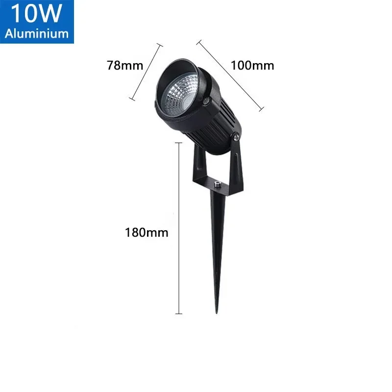 LED Waterproof Outdoor Garden Lawn Lights Spike Bulb 5W/10W/15W Tuinverlichting 220V 110V 12V - Adjustable Solar Powered Garden thumbnail 4