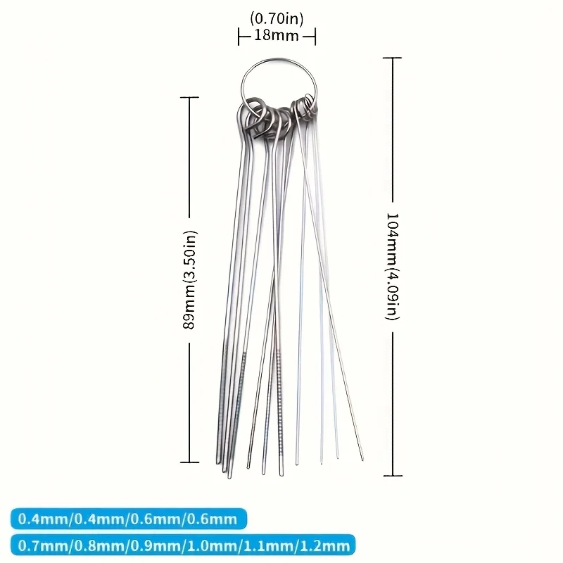 A box of 10 stainless steel shower head cleaners, suitable for cleaning shower heads thumbnail 3