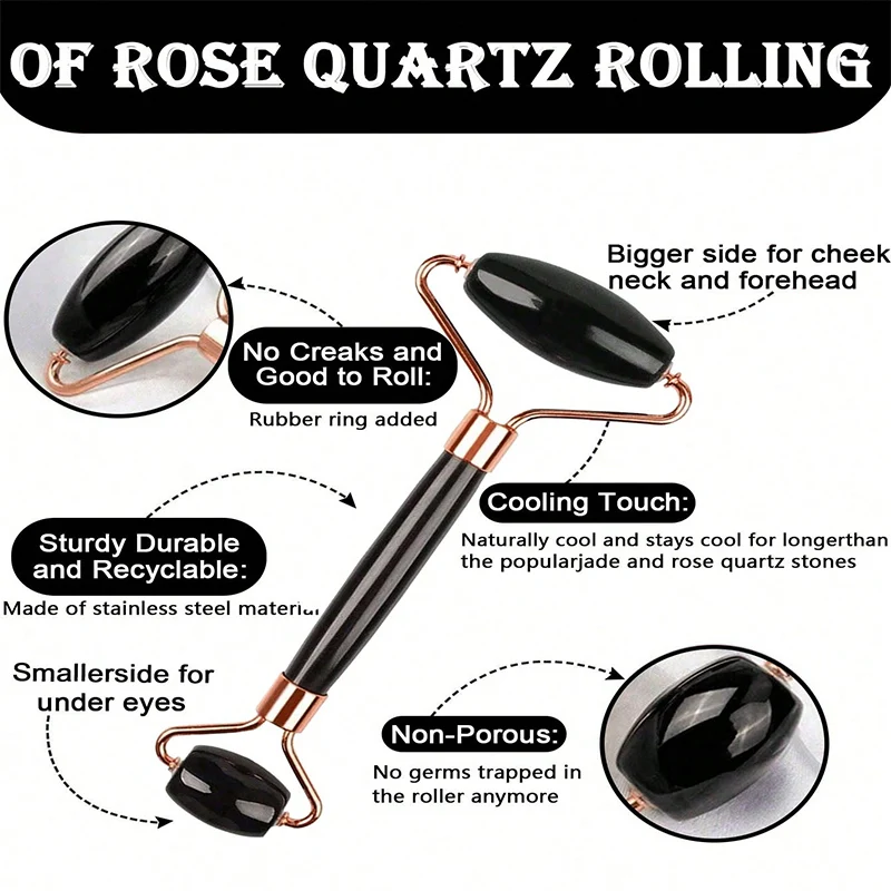 1/2/3pcs Ice Face Roller Facial Skincare Ice Roller Set,Facial Roller GuaSha FaceTool Set,Face Massage Roller Lifting Contouring thumbnail 3