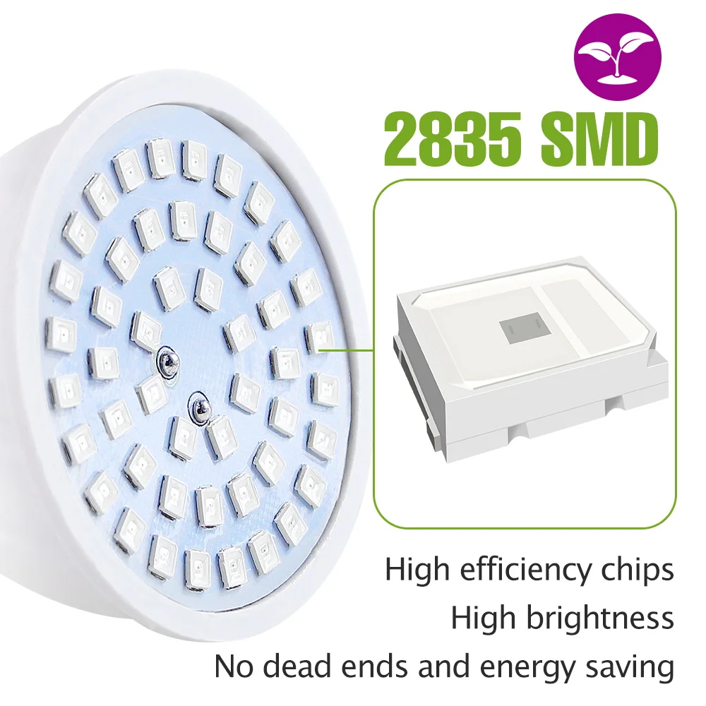 9W LED Full Spectrum Grow Bulb E27 Indoor Hydroponic Growth Box E14 Succulent Seedings 220V Greenhouse Tent Cultivation Lighting thumbnail 2