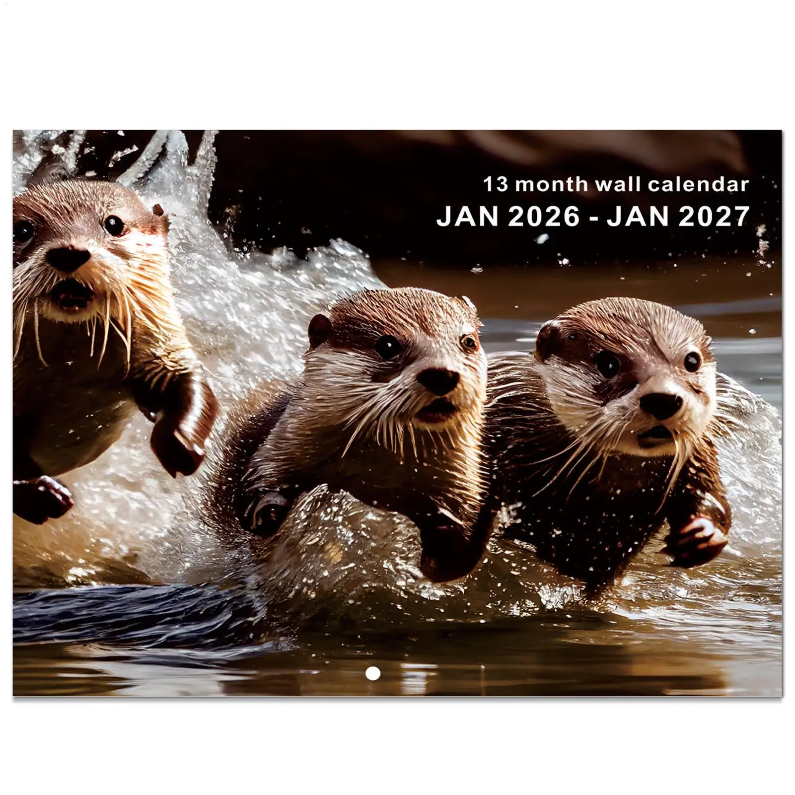Monthly Calendar 2026-2027 Wall Capybara-Themed Personal Time Management Planner School Year Calendar for Home School Office thumbnail 4