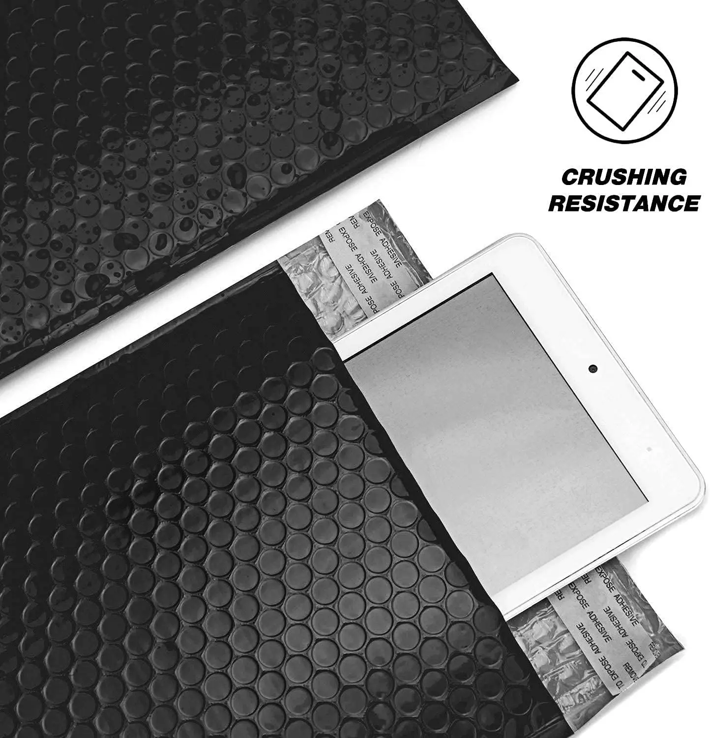 20 Pcs Bubble Envelopes - Large Size Black Bubble Mailers Self Seal, Waterproof Postal Bags for Protecting Mailing & Packaging thumbnail 2