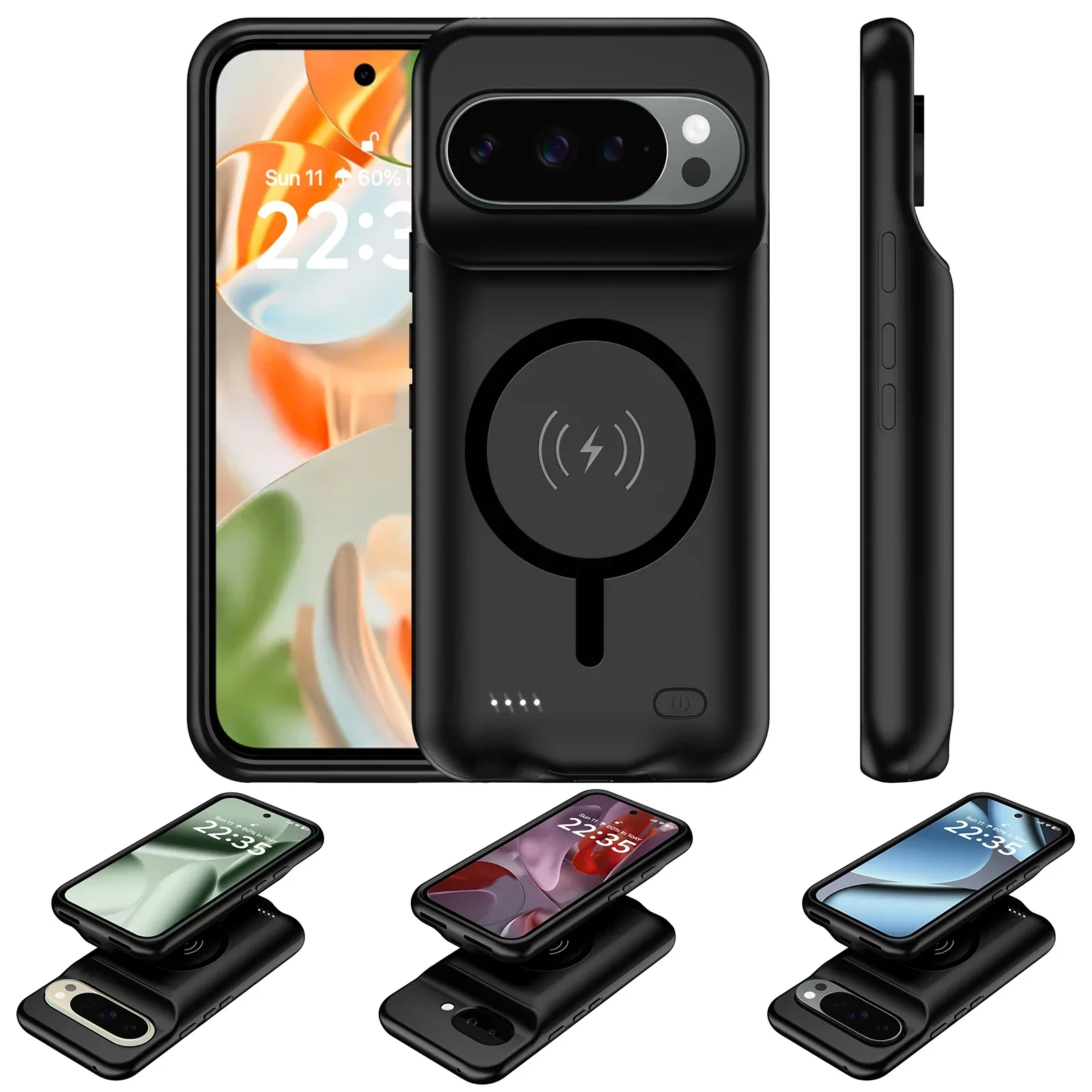 10000Mah Pixel10 Battery Charger Case For Google Pixel 9 10 Pro XL 9A Power Case Power Bank For Google Pixel 10 Pro Battery Case thumbnail 2