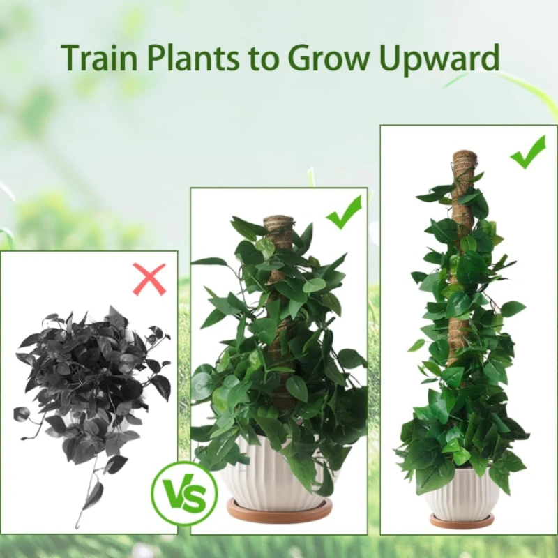 Bendable Moss Pole, Plants Climbing Support Extension Pole, Monstera Palm Vines Soporte Stakes, Garden Potted Plant Accessories thumbnail 3