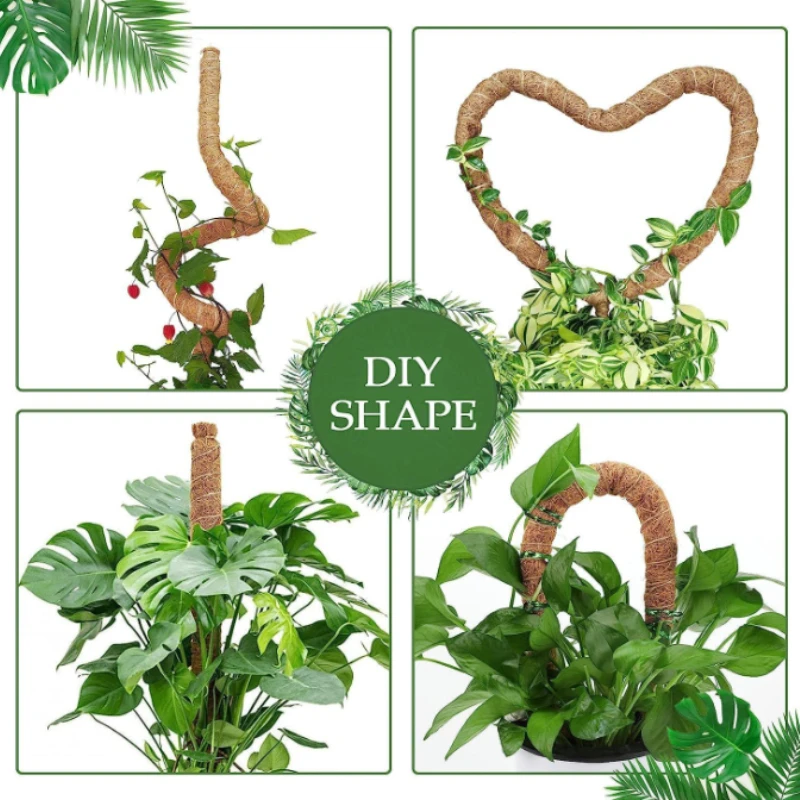 Bendable Moss Pole, Plants Climbing Support Extension Pole, Monstera Palm Vines Soporte Stakes, Garden Potted Plant Accessories thumbnail 4