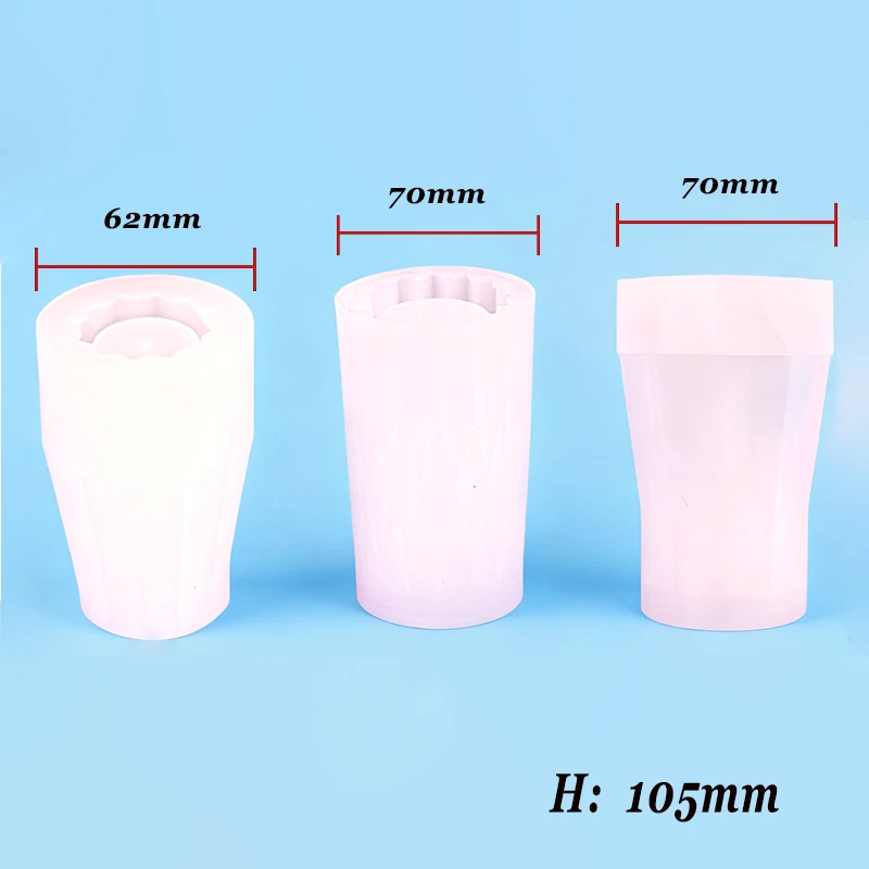 1pc DIY Vase Crystal Epoxy Resin Mold Flowerpot Plant Pot Silicone Mould Handmade Crafts Home Decorations Casting Tools thumbnail 5