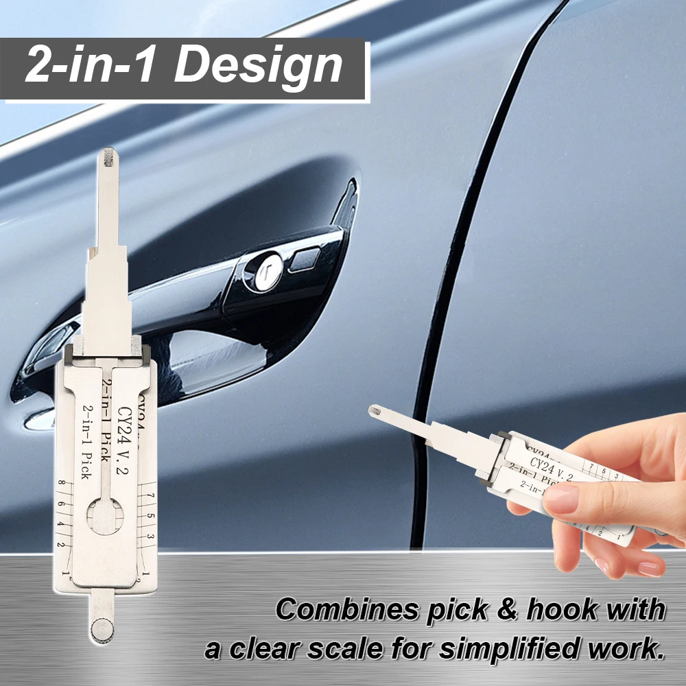 DH CY24.V2 Li's 2-in-1 Lock Service Tool-Multipurpose Lock Maintenance Kit for Door Lock Repair & Key Duplication, Professional thumbnail 5