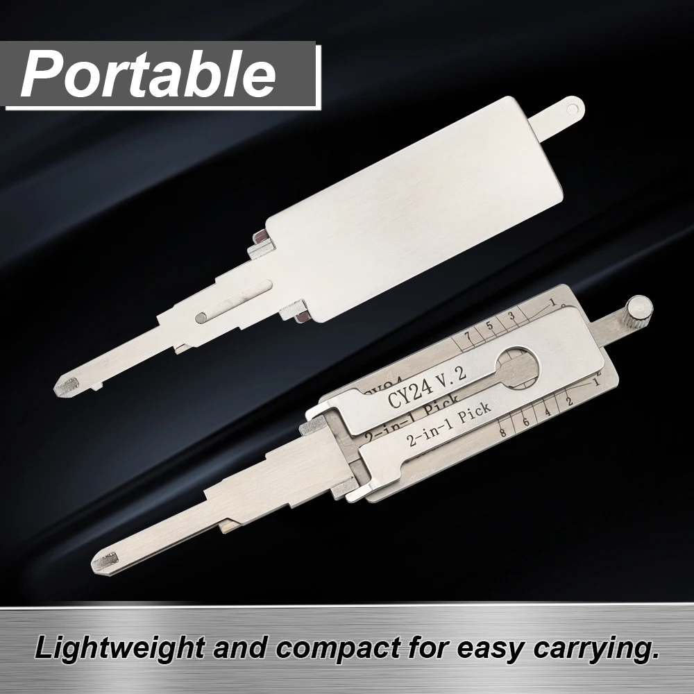 DH CY24.V2 Li's 2-in-1 Lock Service Tool-Multipurpose Lock Maintenance Kit for Door Lock Repair & Key Duplication, Professional thumbnail 3