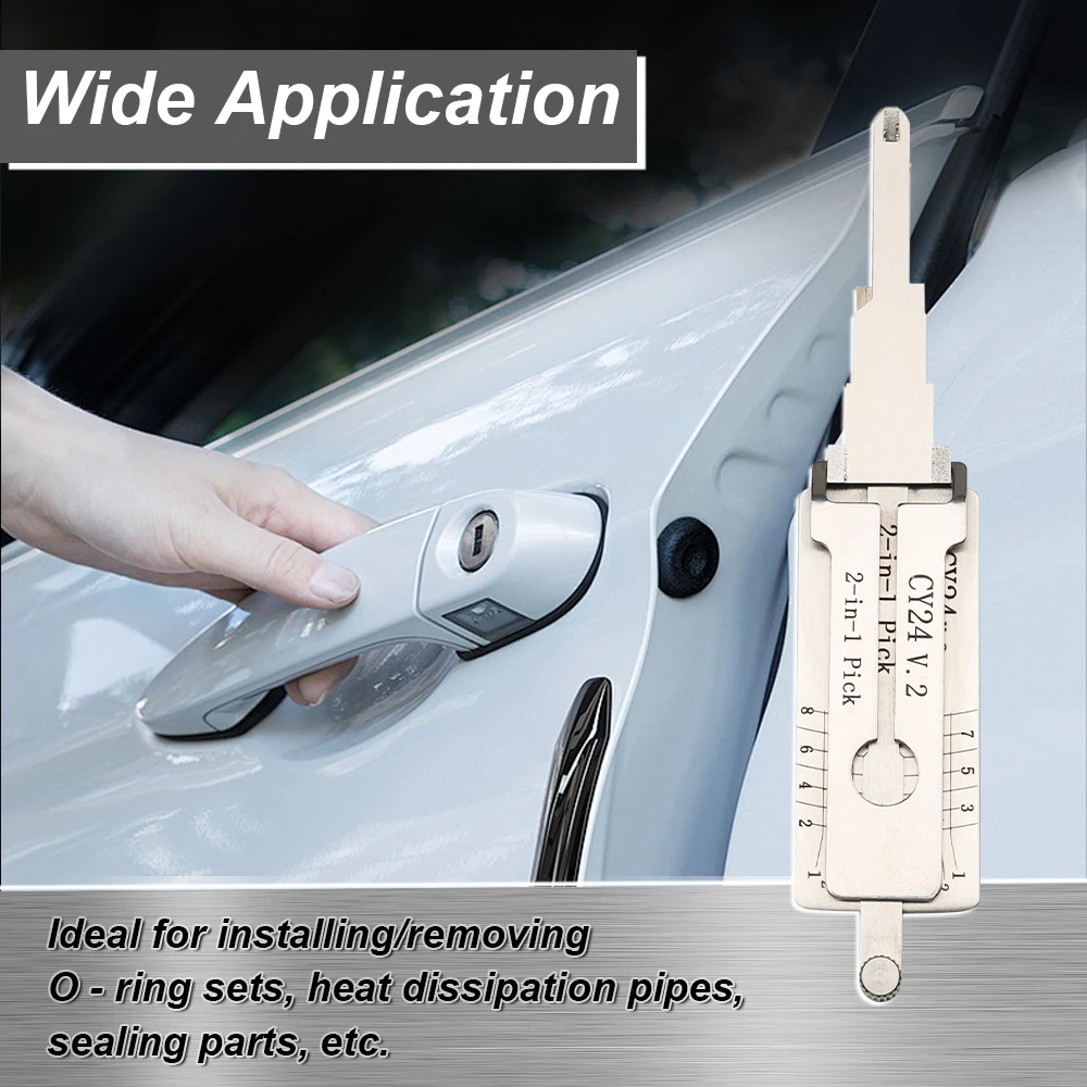 DH CY24.V2 Li's 2-in-1 Lock Service Tool-Multipurpose Lock Maintenance Kit for Door Lock Repair & Key Duplication, Professional thumbnail 6