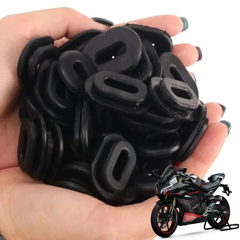 12pcs Motorcycle Black Rubber Buffer Gasket for Vehicle Side Panel Bolt Fixing Ring Body Side Cover Grommet Motor Exterior Parts thumbnail 6