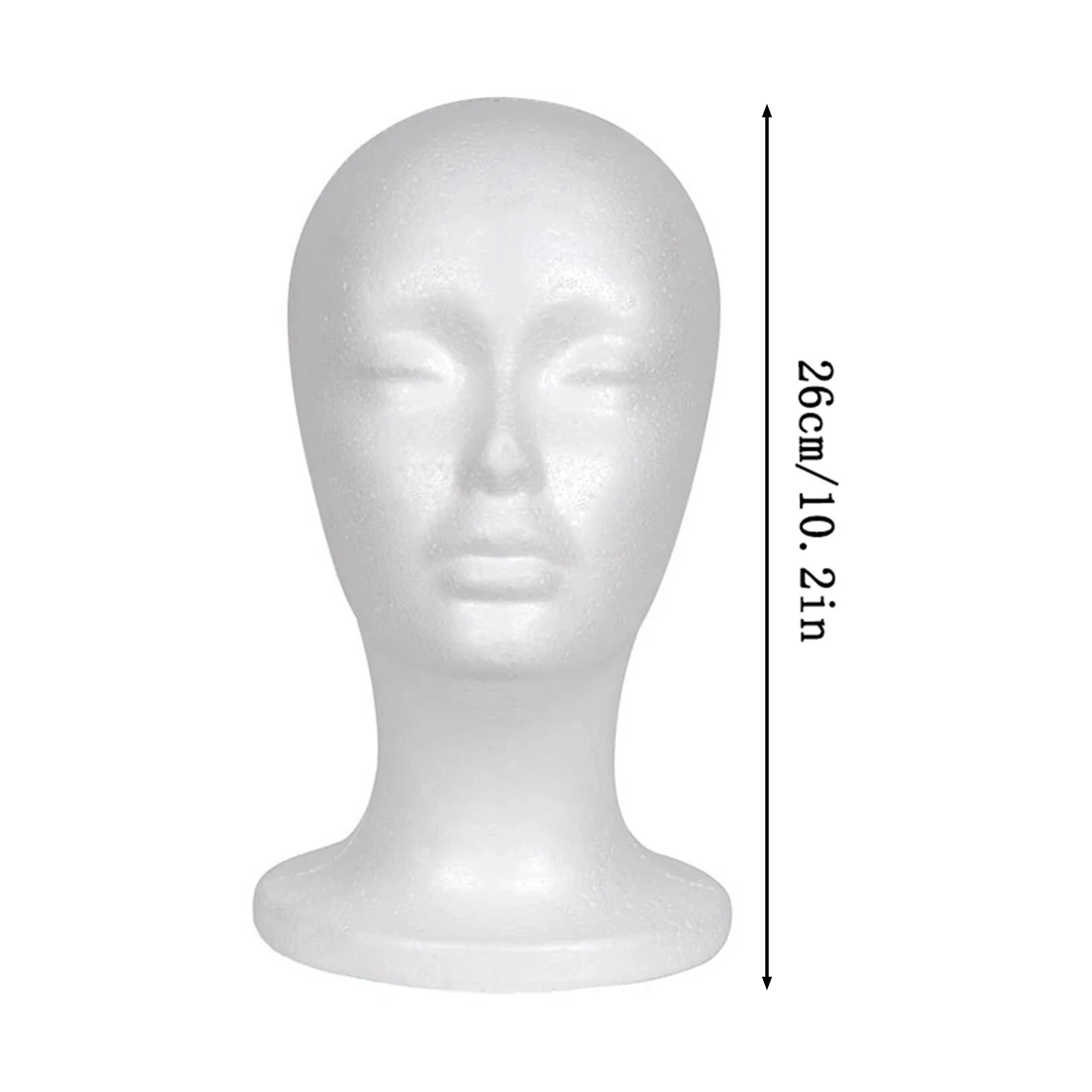 Female Foam Wig Head Female Head Model Wig Hair Hat Display for Arts Crafts DIY Projects Salon Display thumbnail 5