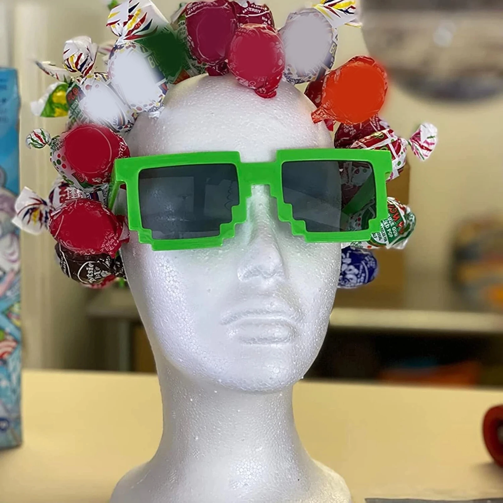 Foam Wig Head Stand Lightweight Wig Head Foam Wig Stand for Display Hair Hats Hairpieces Mask Salon
