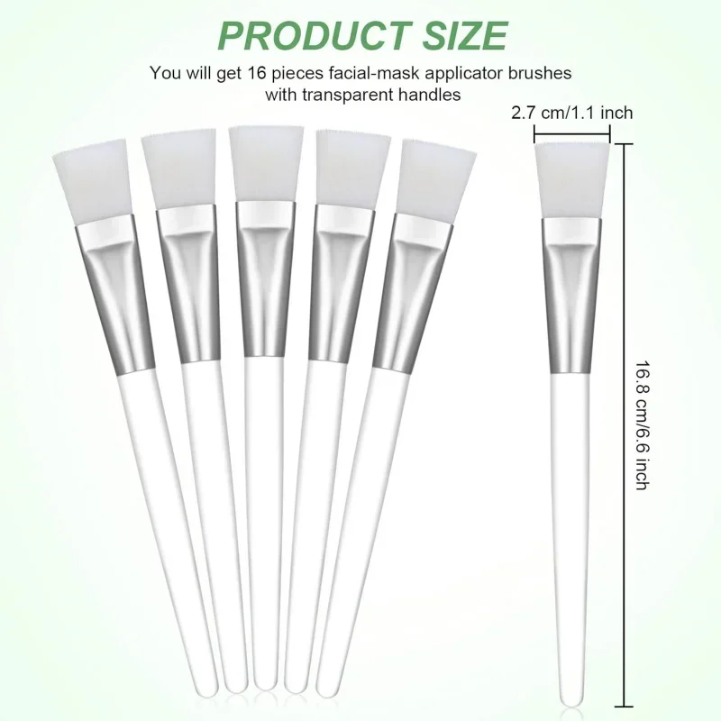 Facial Mask Brushes Soft bristle Transparent Crystal Rod Face Applicator Brush DIY Skincare Salon Spa Makeup Tools thumbnail 6