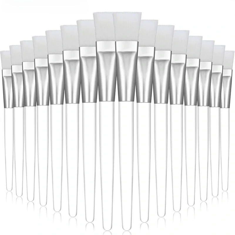 Facial Mask Brushes Soft bristle Transparent Crystal Rod Face Applicator Brush DIY Skincare Salon Spa Makeup Tools