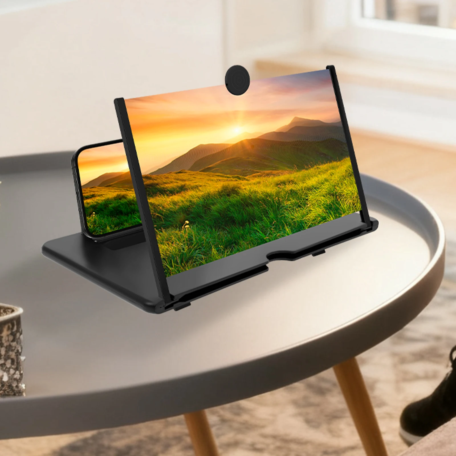 10/12/14 Inches Screen Amplifier Mobile Phone TV Screen Magnifier TV Movie HD Screen Magnifying Glass Anti Phone Holder Stand thumbnail 2
