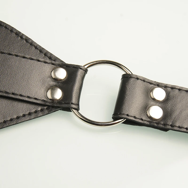 BDSM Blindfold Eye Mask Faux Leather,Bondage Restraints,Sex Toys for Couples,SM Adult Games,Role Play thumbnail 4