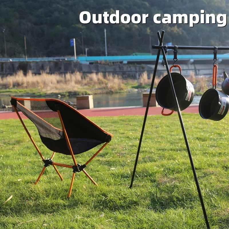 Outdoor moon chair, camping folding chair, portable leisure backrest chair, ultra-light aluminum alloy folding chair Comfortable thumbnail 2