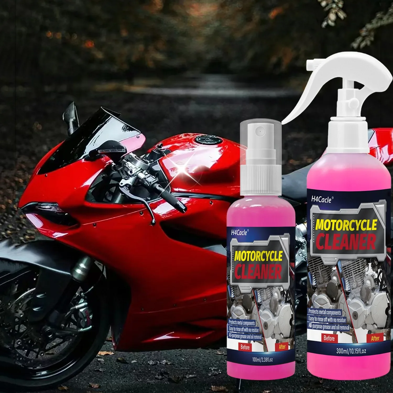 Motorcycle Car Wash Concentrated Foam Cleaner Electric Scooter Cleaner Car Wax & Stain Remover Polishing Wax Limpiacadenas Moto thumbnail 2