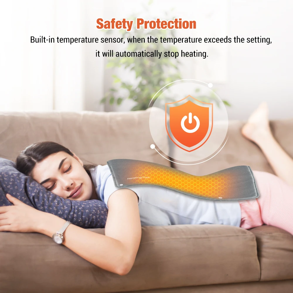 Electric Hand Warmer Portable Ultra-Soft Heating Pad Office/Travel Energy Saving USB Charging Home Graphene Abdomen Warming Pad thumbnail 4