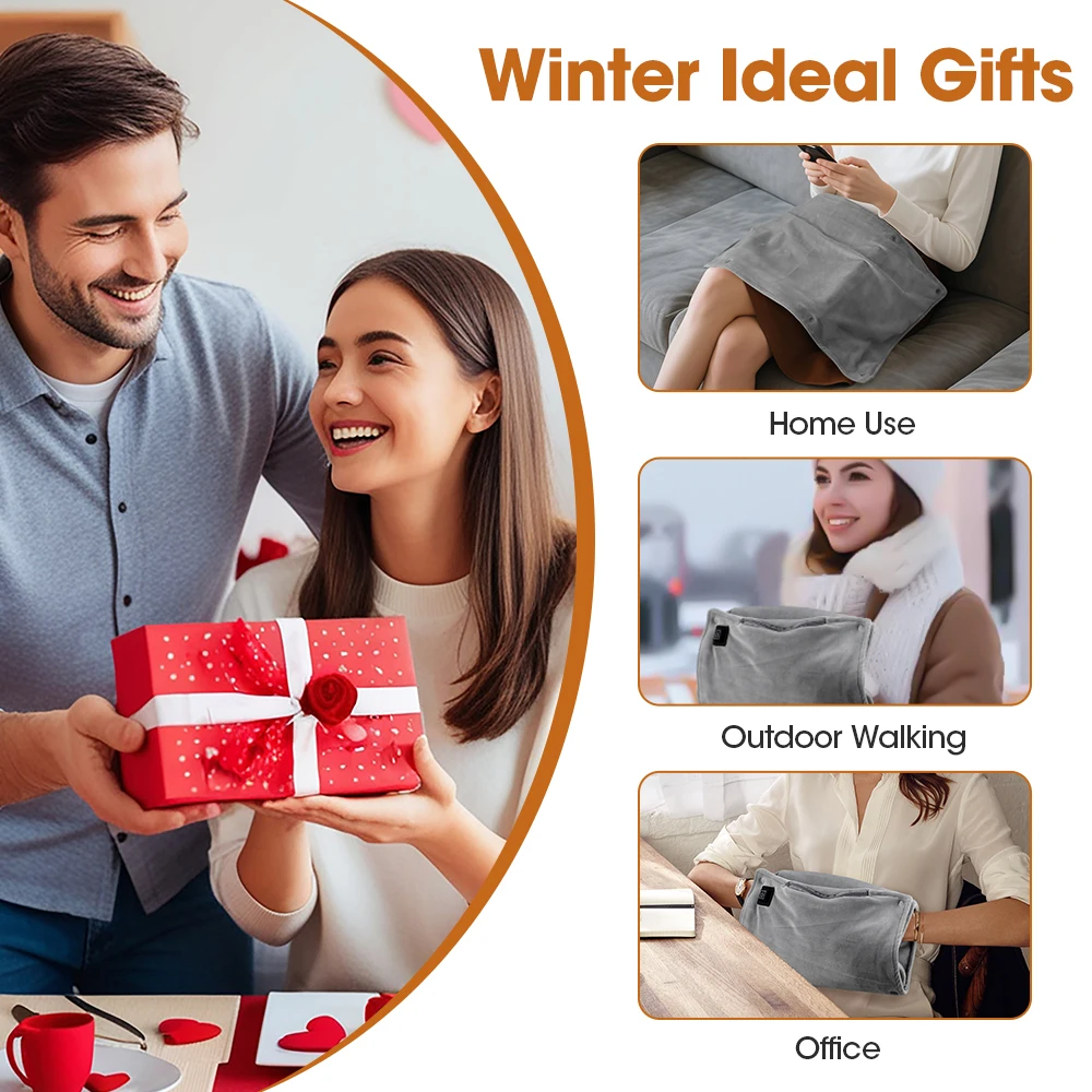 Electric Hand Warmer Portable Ultra-Soft Heating Pad Office/Travel Energy Saving USB Charging Home Graphene Abdomen Warming Pad thumbnail 6