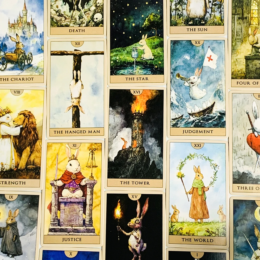 2025 New Tarot Cards 78 Card Tarot Deck English Version Destiny Prediction Divination Board Game Family Gathering Card Game thumbnail 5