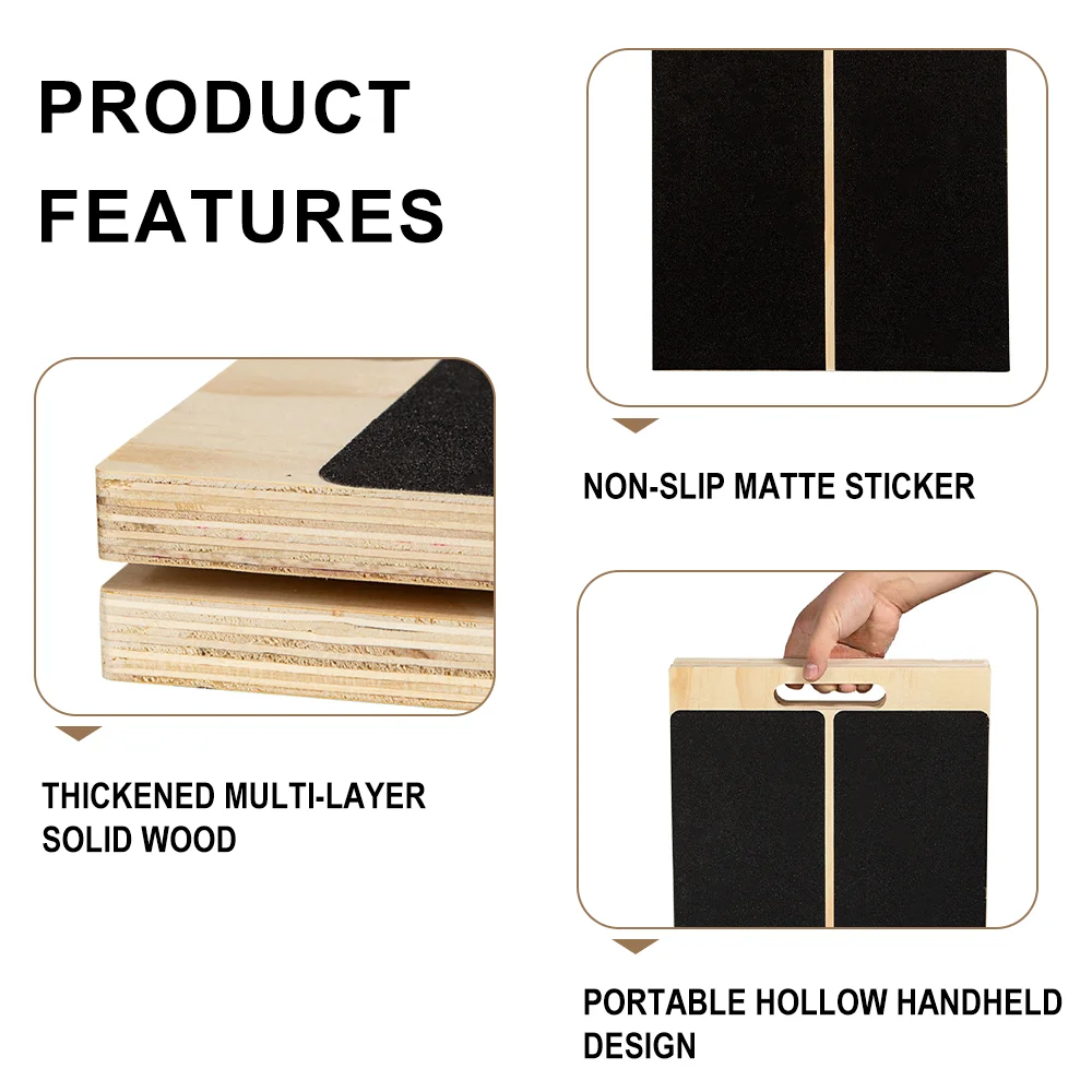 Slant Board for Calf Stretching Wooden 551LBS Weight Capacity Adjustable Slant Board Flexibility Recovery StrengthTraining thumbnail 5