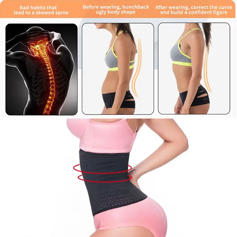 Tummy Control Body Shaper Corrective Modeling Strap Fitness Sports Safety Trainer Girdle Waist Support Belt for Women Postpartum thumbnail 4