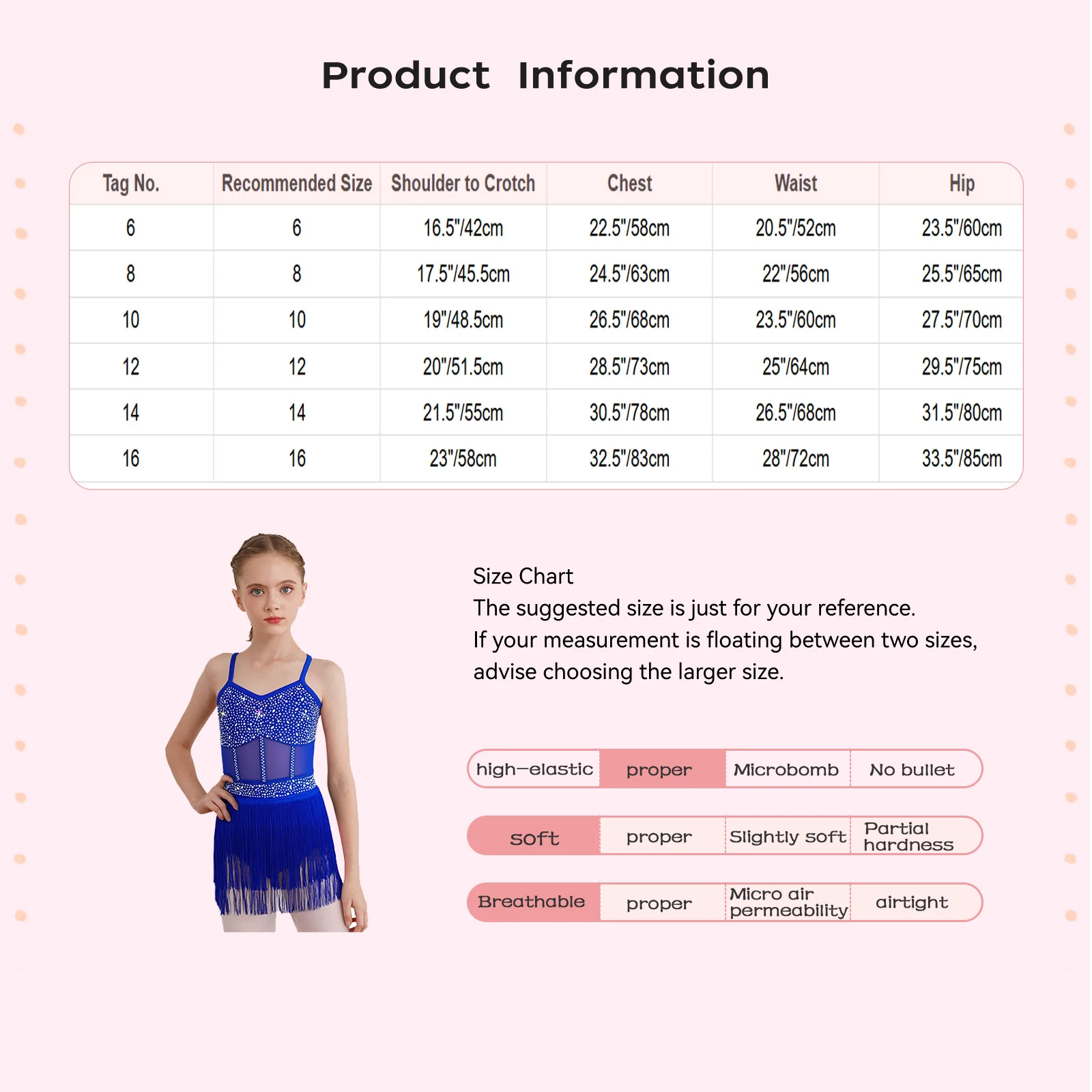 Kids Girls Rhinestone Latin Tango Dance Leotard Dress Sheer Mesh Patchwork Tiered Tassel Fringed Bodysuit Jazz Salsa Dance Dress thumbnail 6