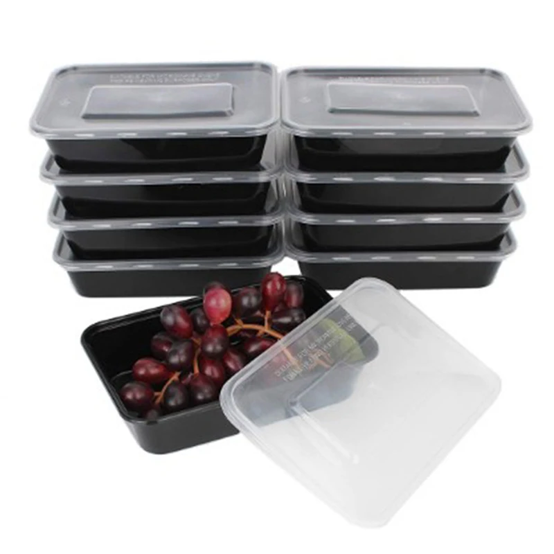 10 Pcs Microwavable Food Meal Storage Containers Reusable Lunch Boxes Bento Box High Quality Durable Reusable Practical thumbnail 3