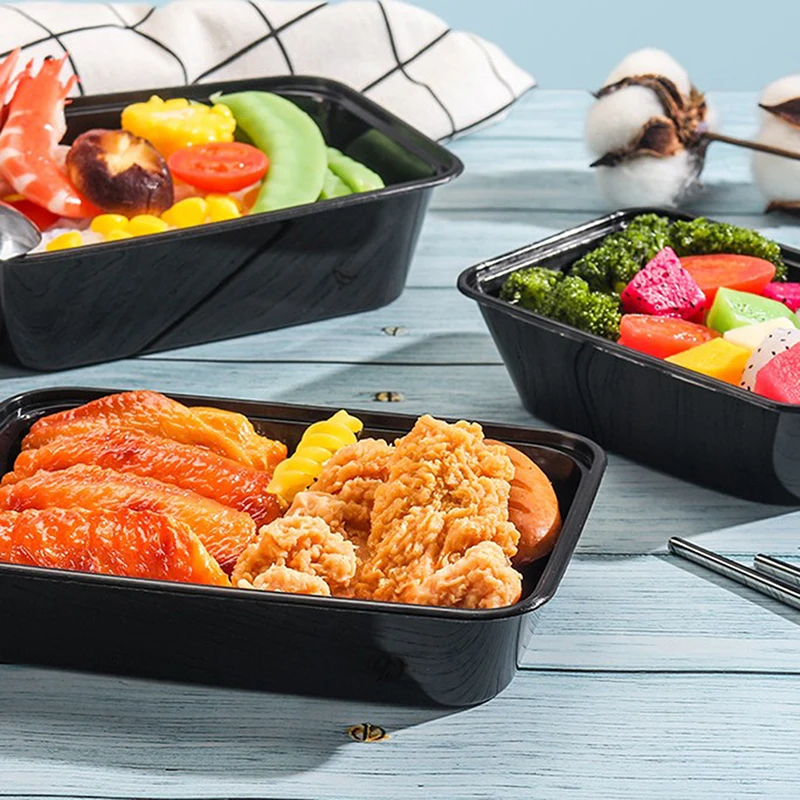 10 Pcs Microwavable Food Meal Storage Containers Reusable Lunch Boxes Bento Box High Quality Durable Reusable Practical thumbnail 5