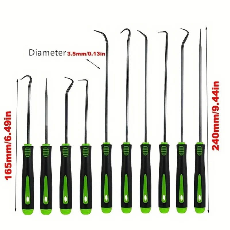 10 12pcs Auto Oil Seal Screwdrivers Set Professional O-Ring Puller Remover Kit Precision Pick and Hook Set for Car Repair thumbnail 6
