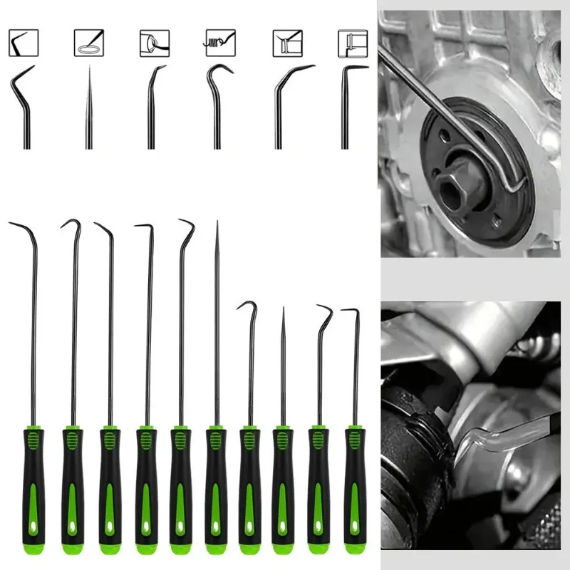 10 12pcs Auto Oil Seal Screwdrivers Set Professional O-Ring Puller Remover Kit Precision Pick and Hook Set for Car Repair thumbnail 2