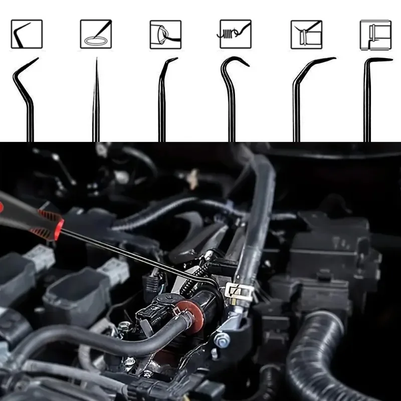 10 12pcs Auto Oil Seal Screwdrivers Set Professional O-Ring Puller Remover Kit Precision Pick and Hook Set for Car Repair thumbnail 3