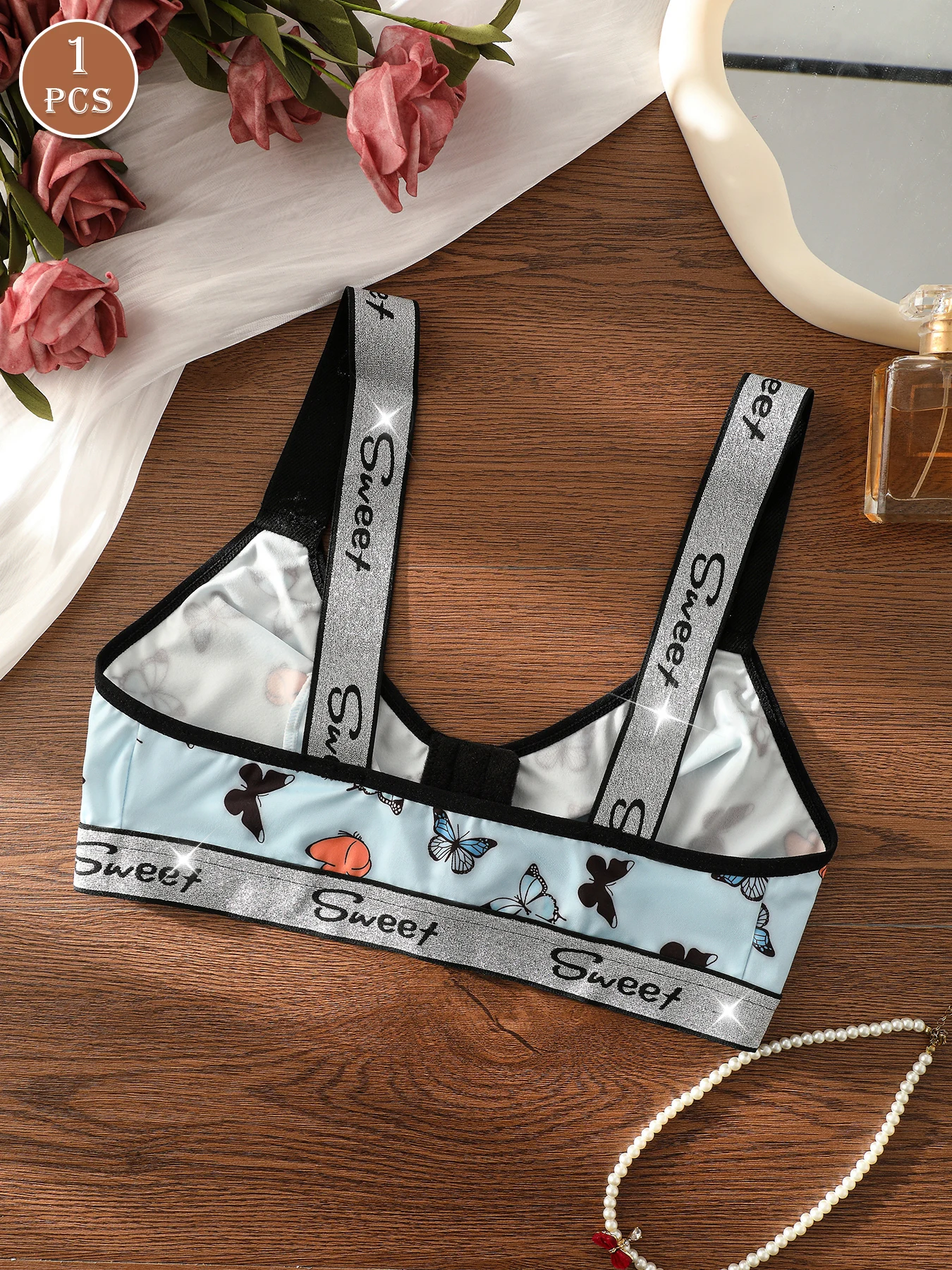 1pc Women's Casual Comfortable Wireless Bra thumbnail 5