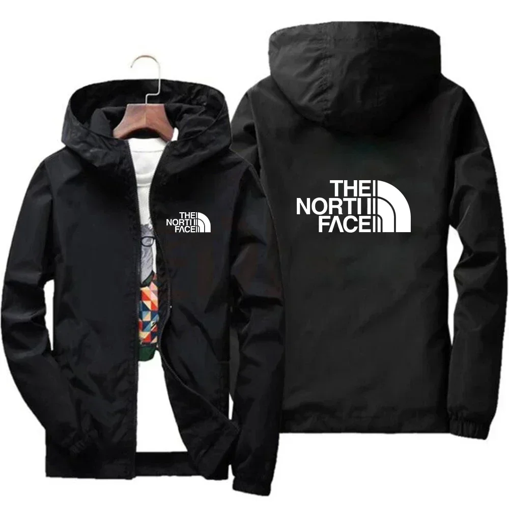 2025 Men's Fashion Windproof Zipper Hooded Jacket Casual Outdoor Sportswear for Streetwear Running and Daily Comfortable Wear thumbnail 2