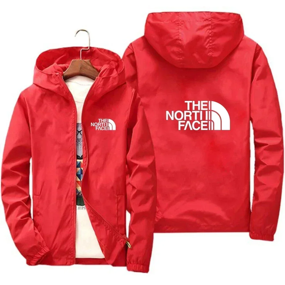 2025 Men's Fashion Windproof Zipper Hooded Jacket Casual Outdoor Sportswear for Streetwear Running and Daily Comfortable Wear thumbnail 6